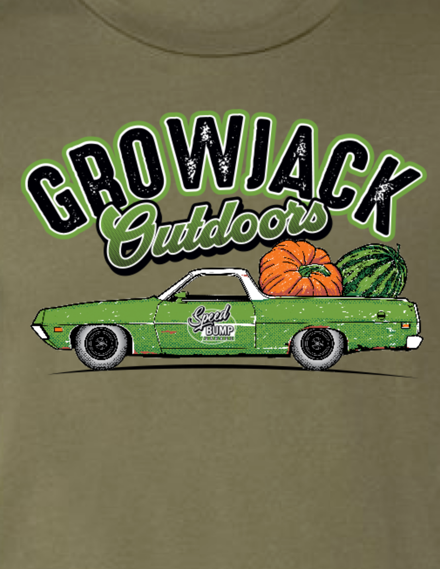 GrowJack / Speed Bump Tee (Green)