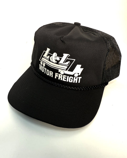 (Black) Vintage L&L Motor Freight Trucker Hat
