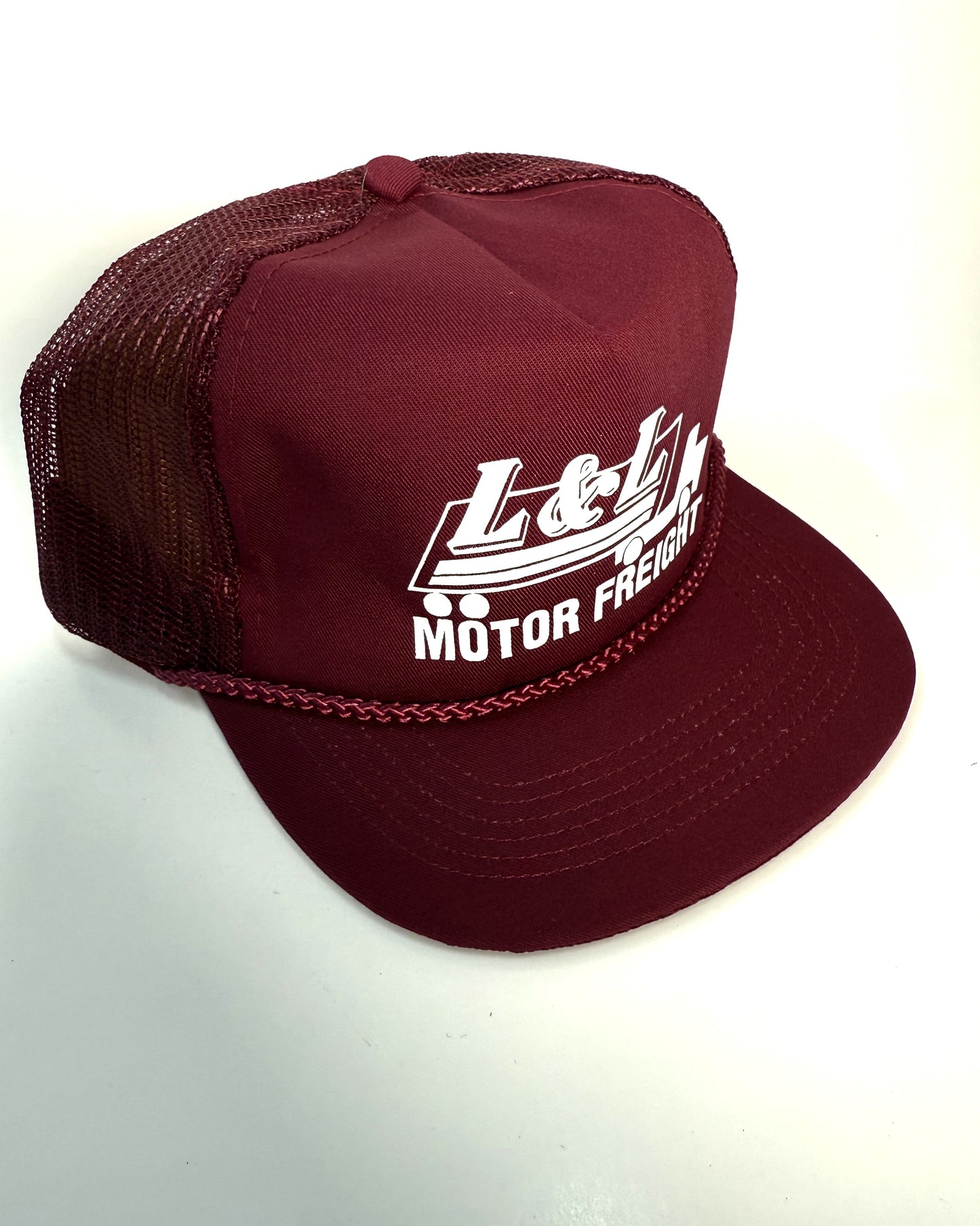 (Maroon) Vintage L&L Motor Freight Trucker Hat