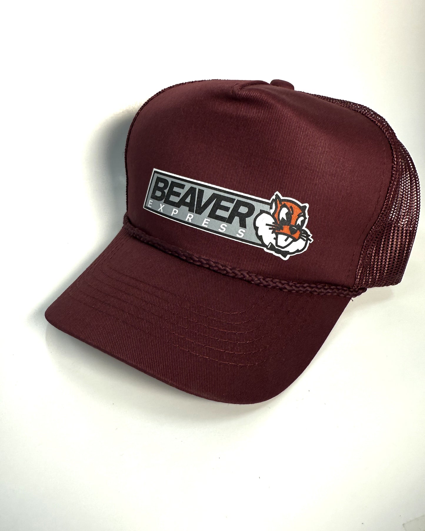 (Maroon) Beaver Express Trucker Hat