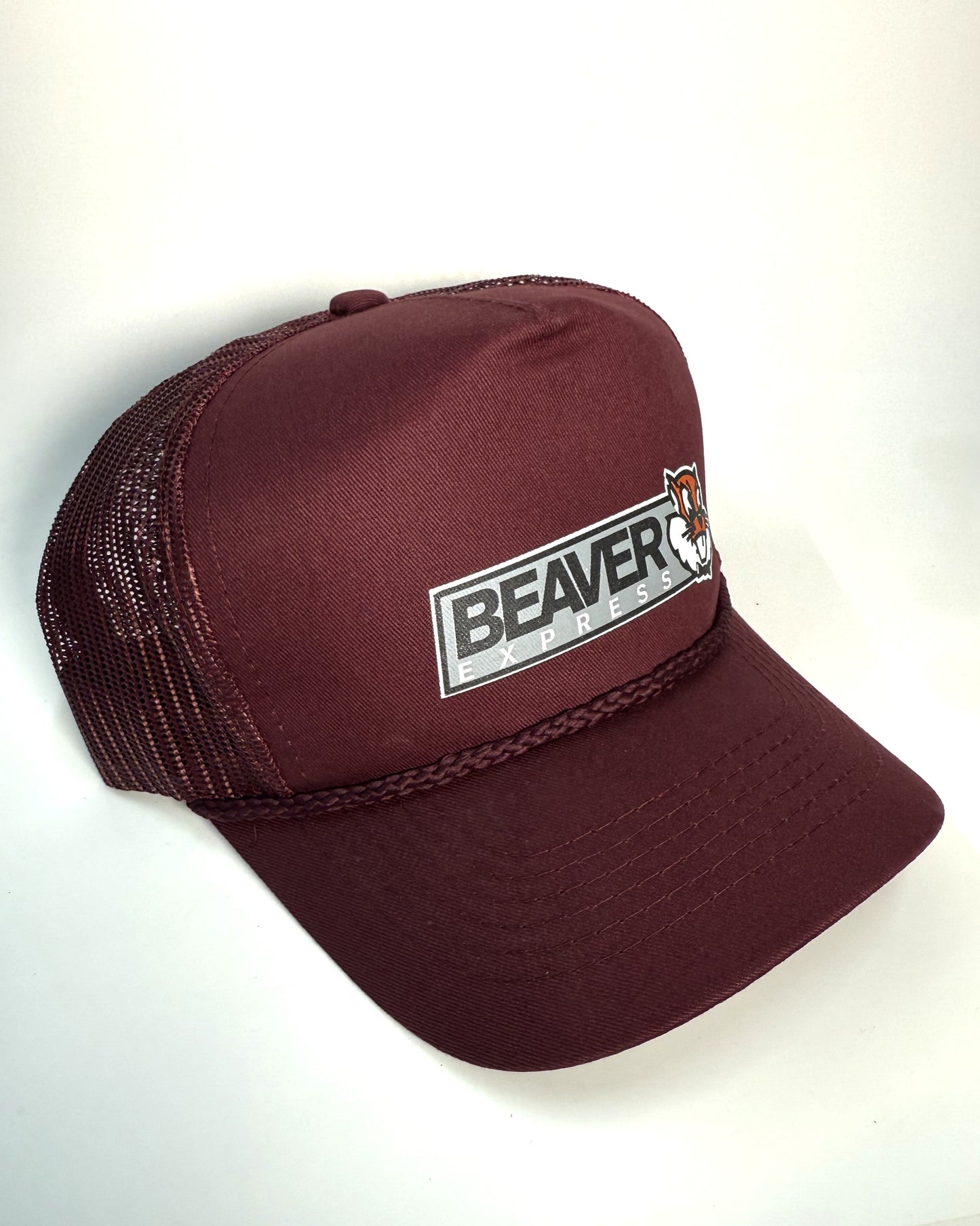 (Maroon) Beaver Express Trucker Hat