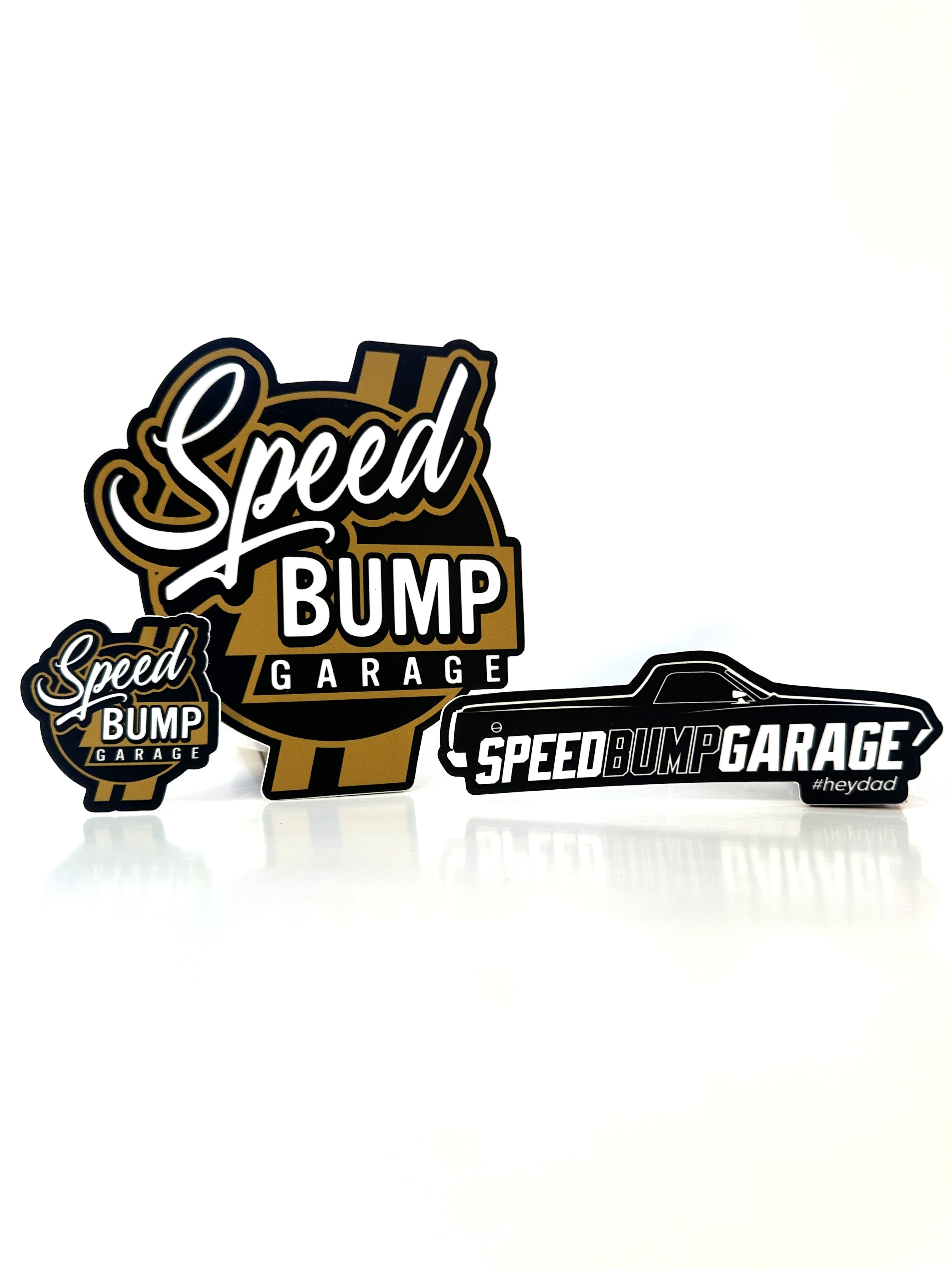 Speed Bump Garage Sticker Bundle