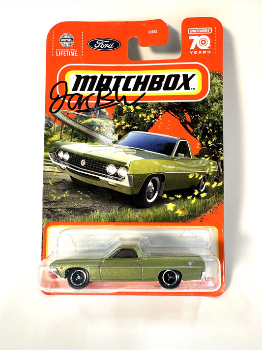 Signed Matchbox Ranchero