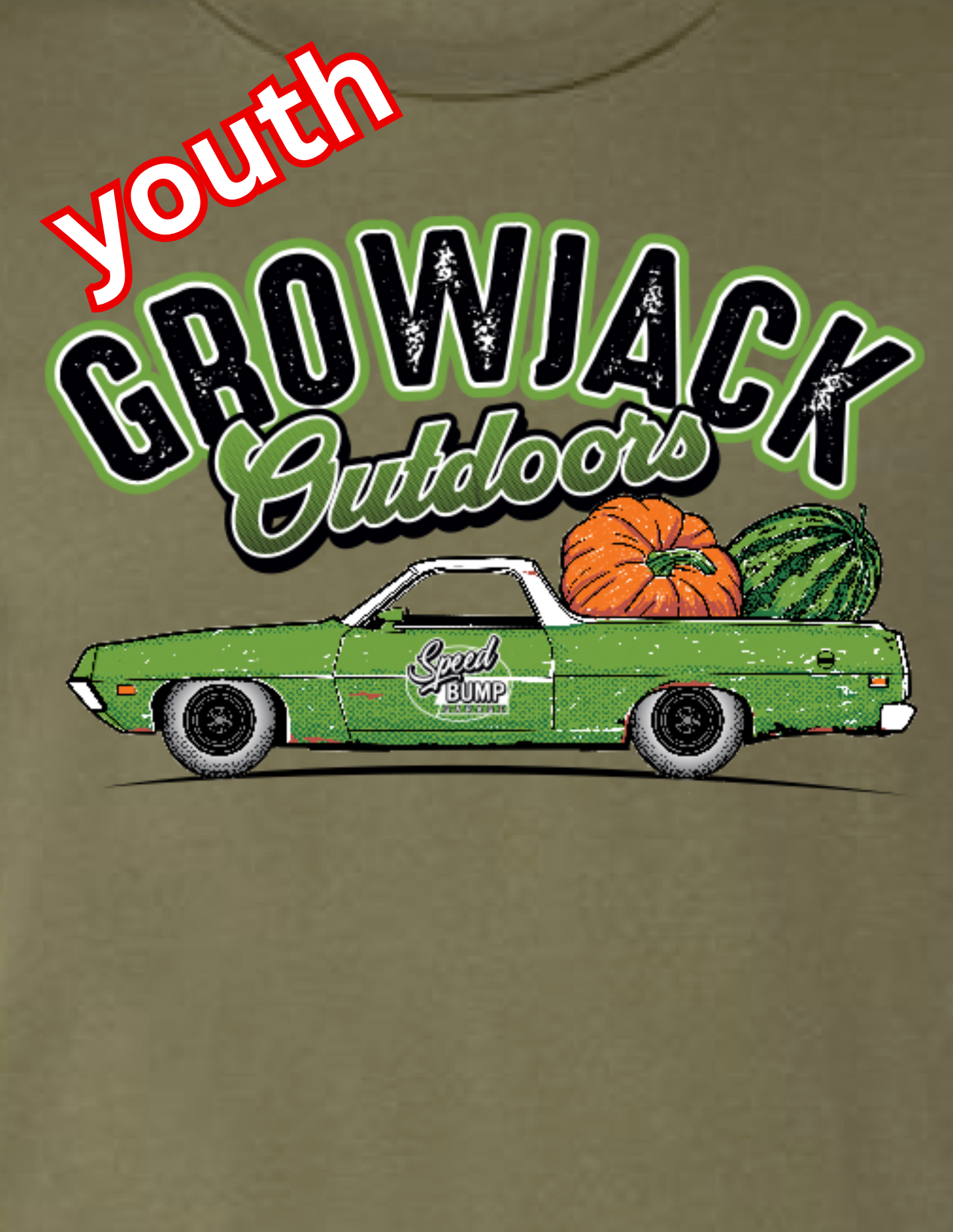 YOUTH GrowJack / Speed Bump Garage Tee (Green)